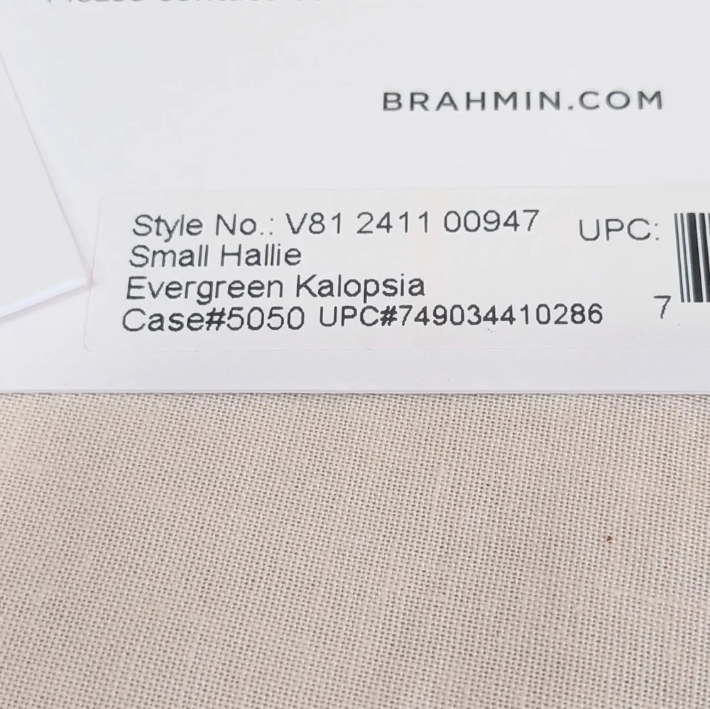 NWT Brahmin Small Hallie in Evergreen Kalopsia - Picture 14 of 15